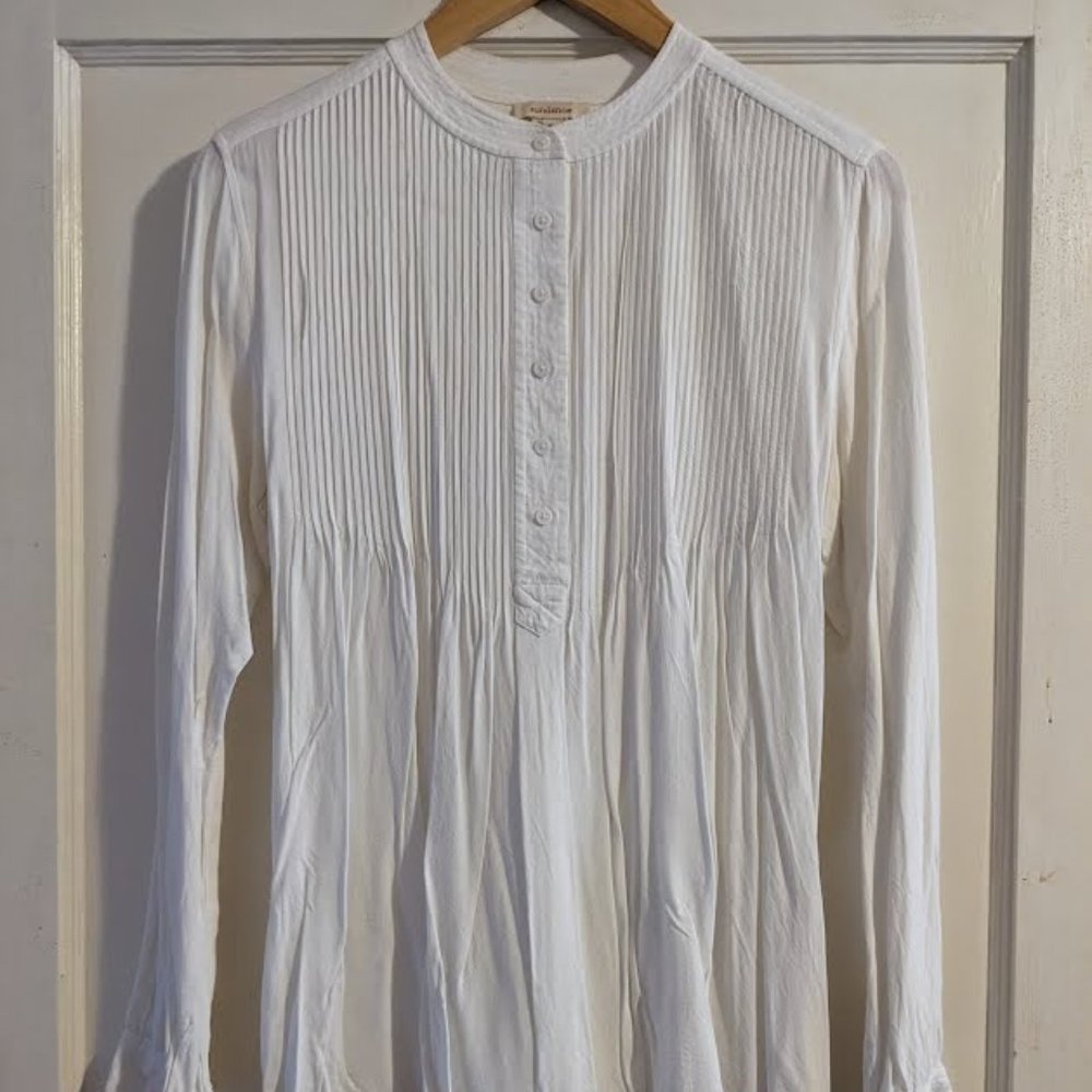 Pintuck Flowy Blouse from Sundance